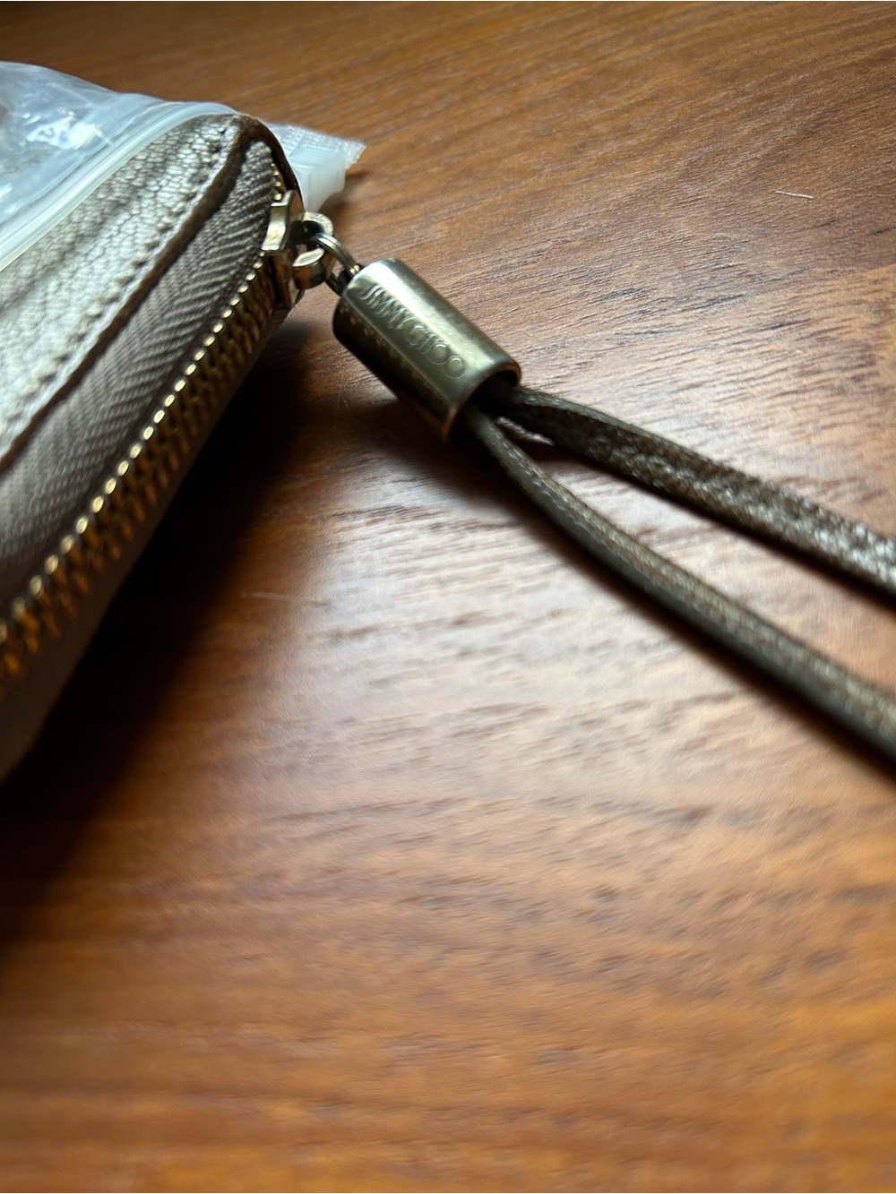 Jimmy Choo Filipa Metallic Silver Star-Studded Zip-Around Continental Wallet - Picture 12 of 14